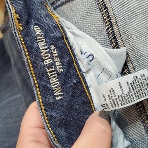 Ae favorite boyfriend lower mid waist jeans